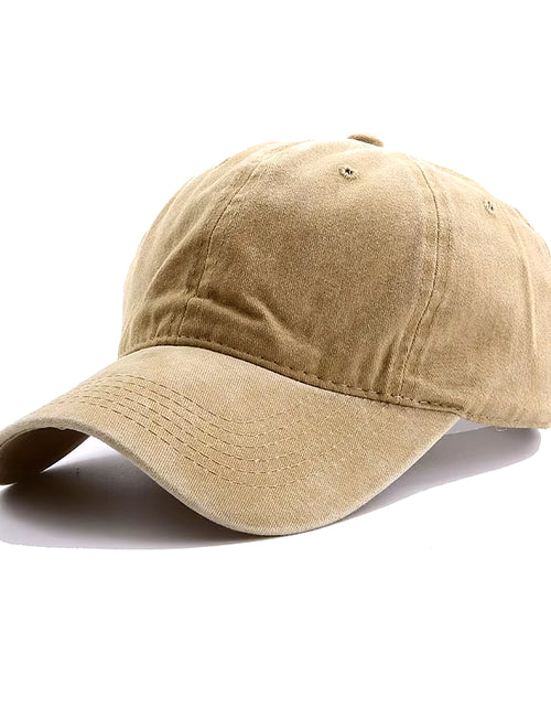 Load image into Gallery viewer, Solid Spring Summer Cap Women Ponytail Baseball Cap Fashion Hats Men Baseball Cap Cotton Outdoor Simple Vintag Visor Casual Cap
