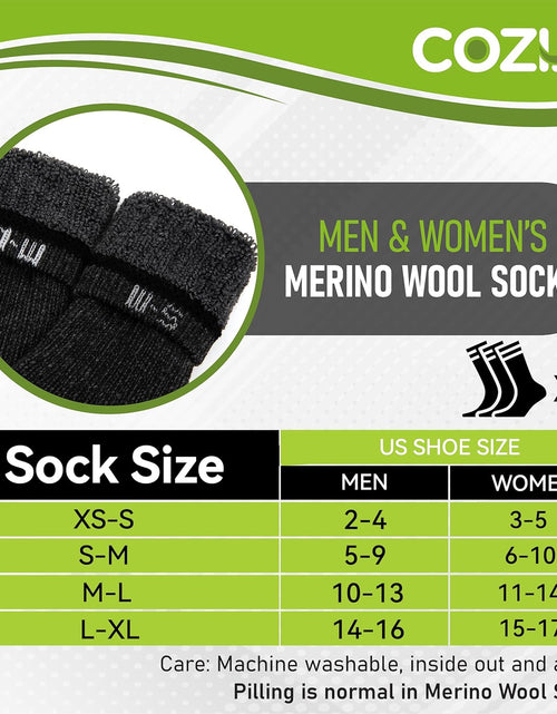 Load image into Gallery viewer, Merino Wool Socks Casual Warm Socks for Winter Cozy Boot Socks for Men &amp; Women
