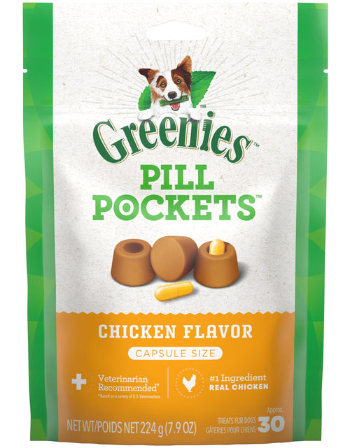 Load image into Gallery viewer, Pill Pockets for Dogs Pill Maskers Size Dry Chicken Dog Treats, 15.8 Oz Pouch
