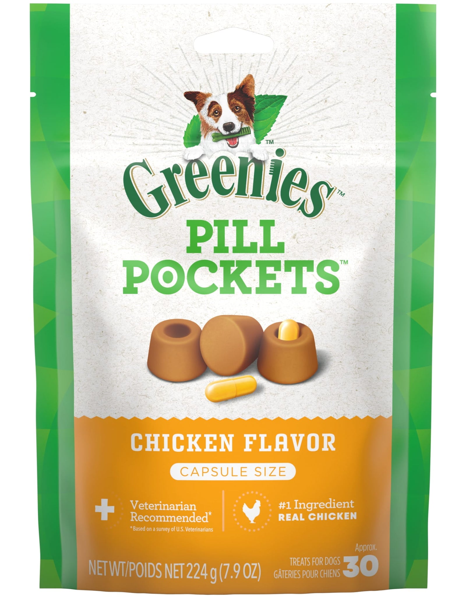 Pill Pockets for Dogs Pill Maskers Size Dry Chicken Dog Treats, 15.8 Oz Pouch