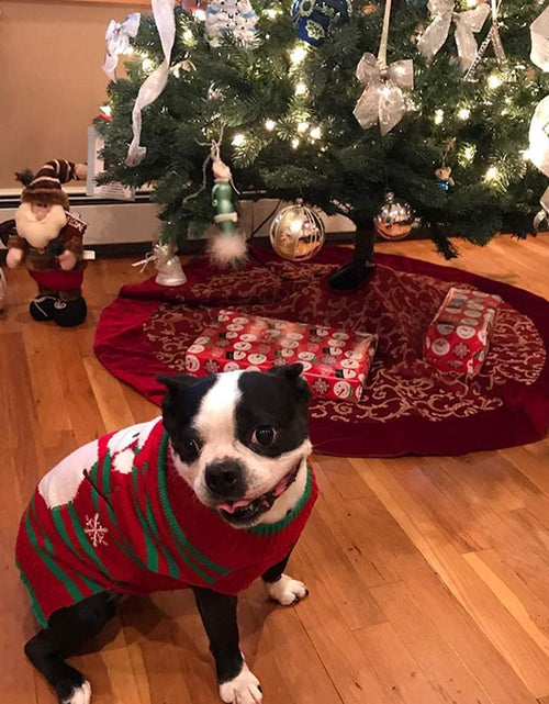 Load image into Gallery viewer, Dog Snow Sweaters Snowman Sweaters Xmas Dog Holiday Sweaters New Year Christmas Sweater Pet Clothes for Small Dog and Cat
