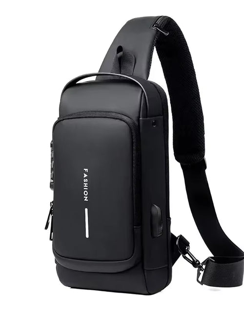 Load image into Gallery viewer, Men anti Theft Chest Bag Shoulder Bags USB Charging Crossbody Package School Short Trip Messengers Bags Men&#39;S Oxford Sling Pack
