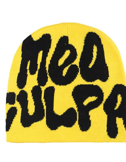 Load image into Gallery viewer, Unisex Y2K Beanie Hat MEA Graphic Winter Hat Warm Knitted Caphip Hop Caps for Men Cute Hat Y2K Original Man Cap
